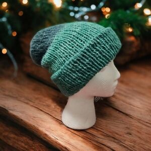 Reversible Cozy Teal Knit Beanie